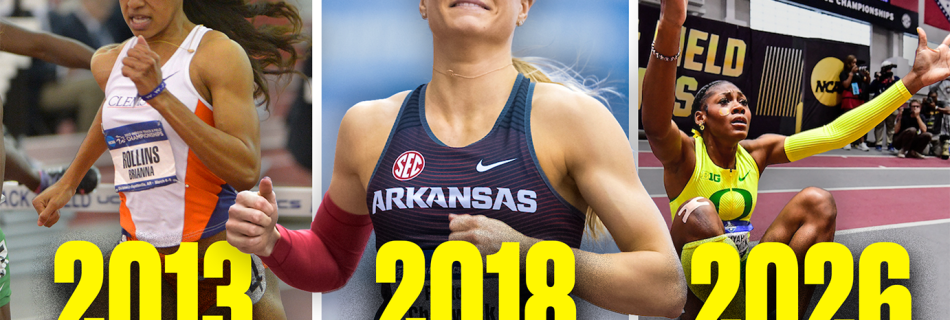 Every NCAA women’s 60m hurdles championship since 2011