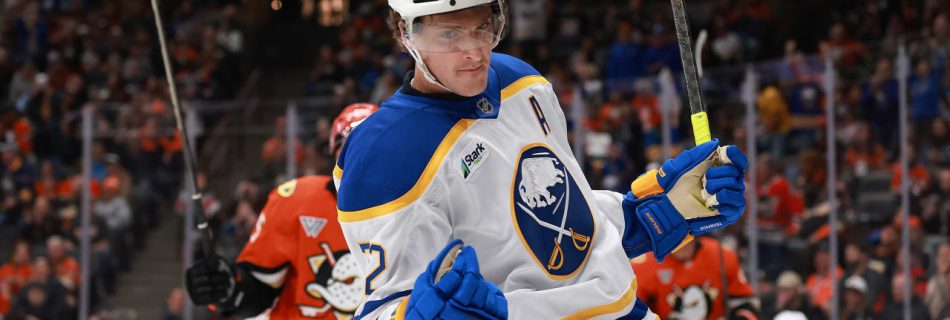 Thompson gets natural hat trick, Sabres use six-goal run to outlast Ducks