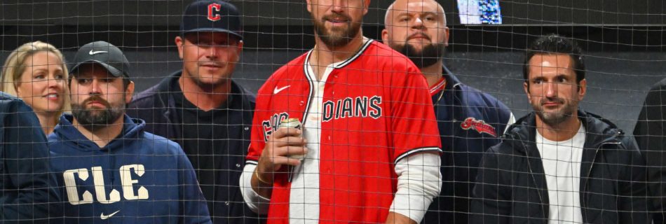 Are you ready for it? Travis Kelce, Donovan Mitchell cheer for Cleveland at ALDS G5