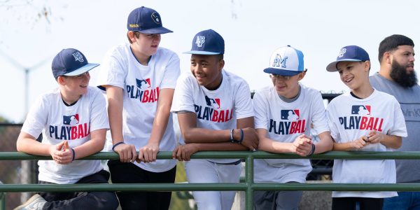 Players from MLB’s nine Youth Academies honored before Game 2
