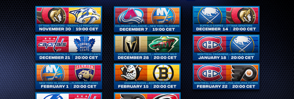 NHL Monday Night Hockey to broadcast live games in European prime time
